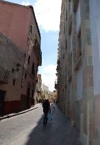 Calle Lascurain de Retana en la ciudad de Guanajuato